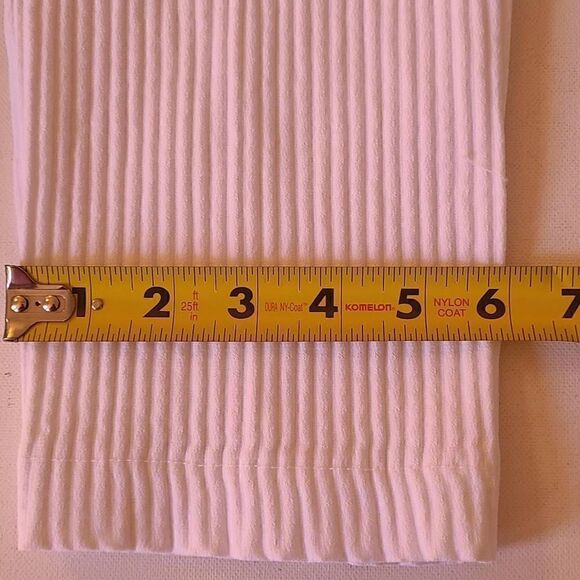 Versona Womens Casual Modern Pants Stretch Waist Ribbed Pull On White Size 10 - Picture 11 of 13